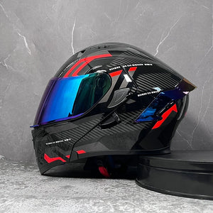 Black Red Warrior - Blue Lens